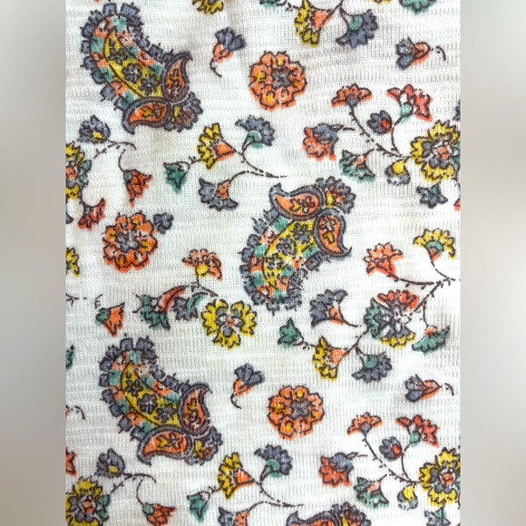 Floral Print Cotton Henley - Picture 3 of 3